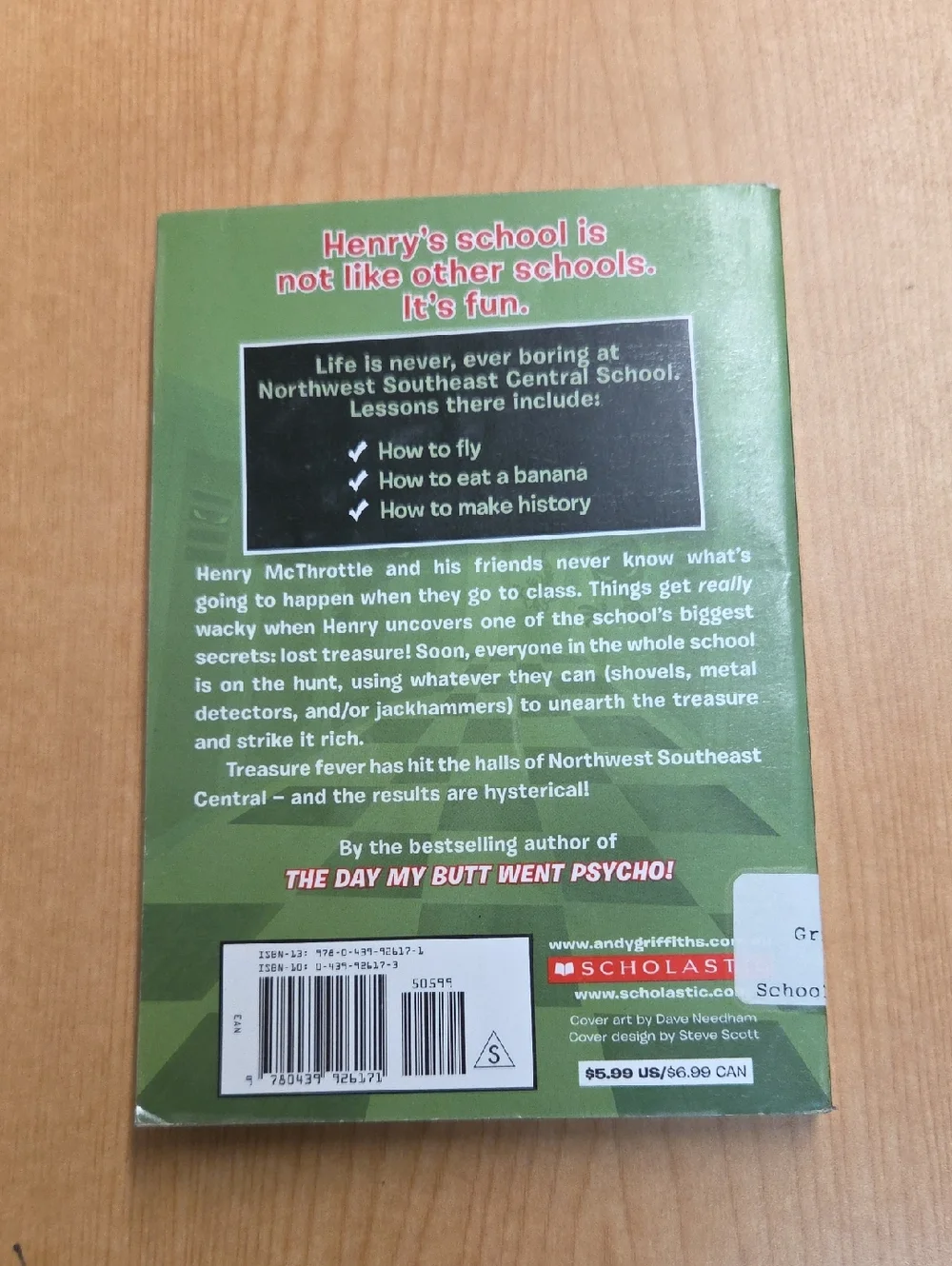 Andy Griffiths Book Lot‎ of 3 Schooling Around Scholastic